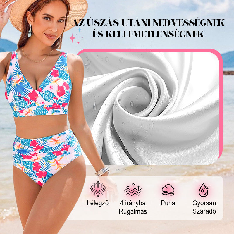 👙 Női divatos, szexi, nyomtatott fürdőruha 3 darabos szett